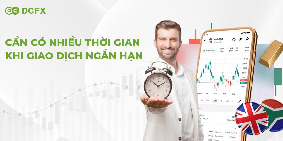 Cần có nhiều thời gian khi giao dịch ngắn hạn
